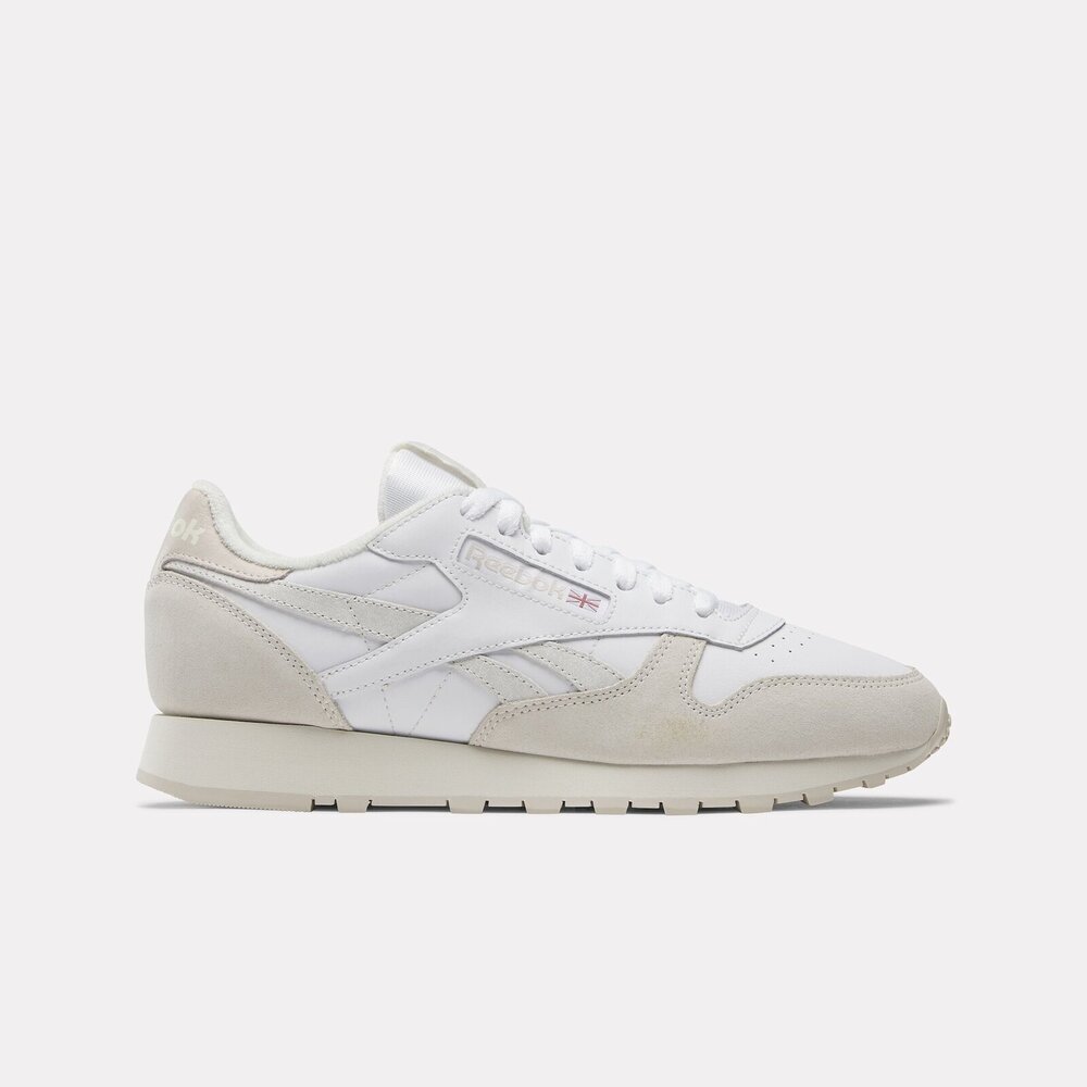 【REEBOK】Classic Leather 男女 休閒鞋 運動 經典 復古 麂皮 皮革 米白(100032772)