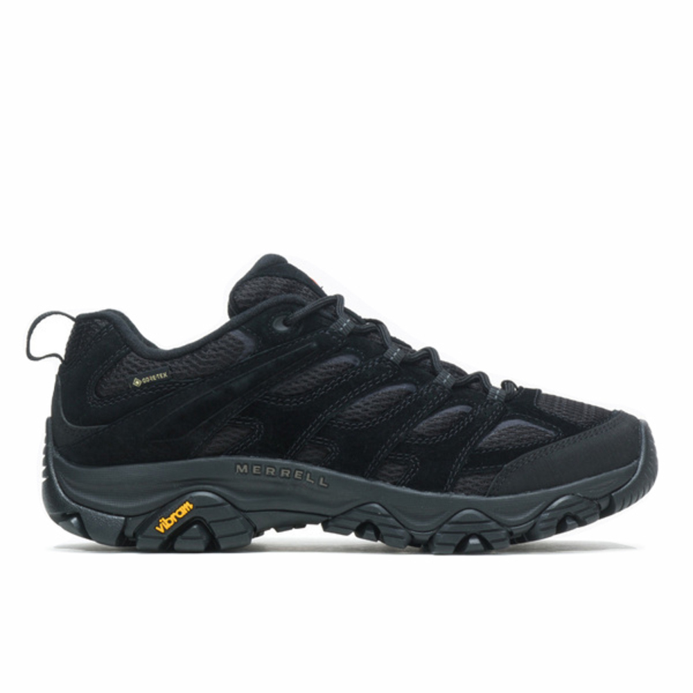 【MERRELL】Moab 3 Gore-Tex 男 戶外鞋 郊山 健行 防水 黃金大底 止滑 黑(ML500299)
