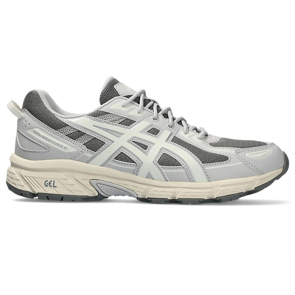 【ASICS】Gel-venture 6 男女 運動休閒鞋 復古 透氣 舒適 米灰(1203A297-022)