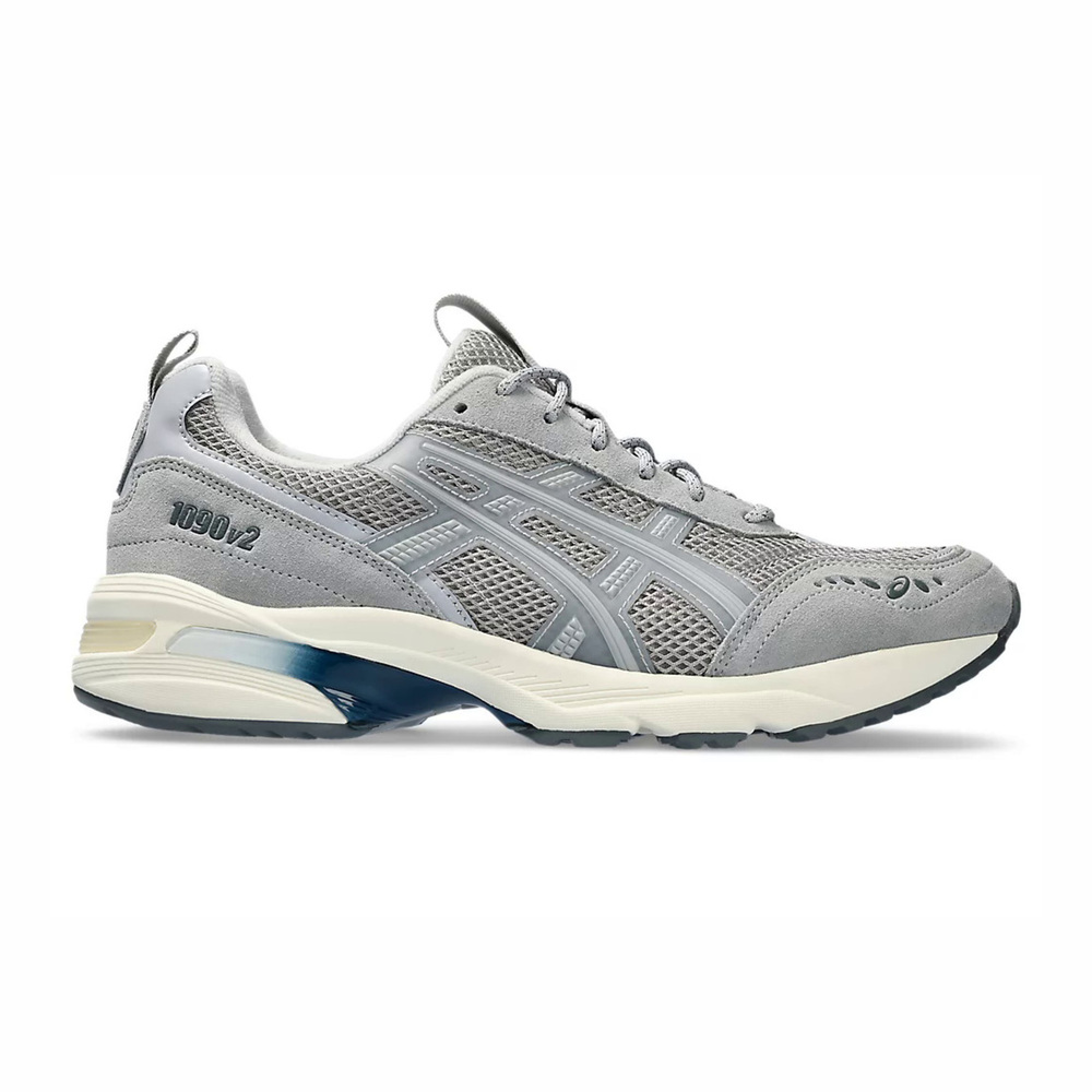 【ASICS】GEL-1090v2 男女 休閒鞋 運動 復古 慢跑 緩震 舒適 穿搭 灰藍(1203A382-020)