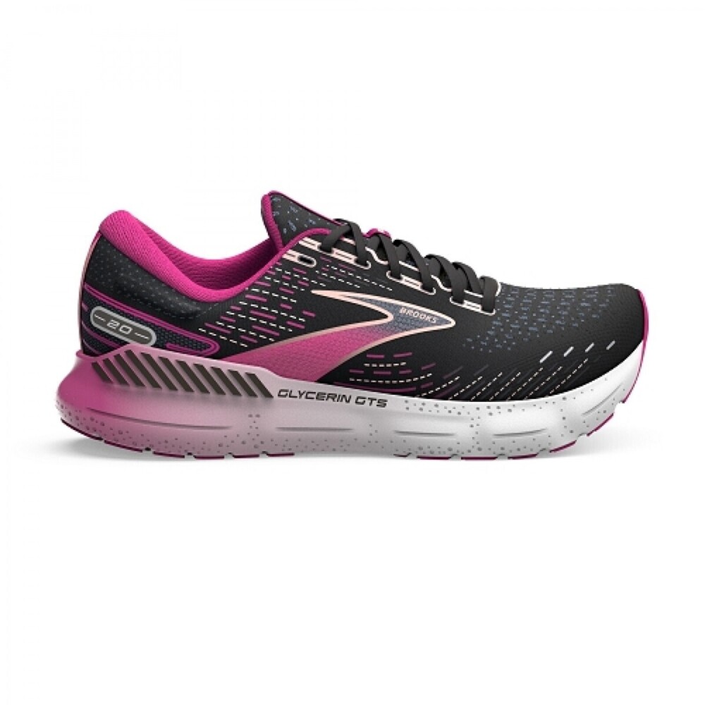 【BROOKS】Glycerin Gts 20 女 慢跑鞋 氮氣中底 甘油 震緩緩衝 支撐 黑(1203701B094)