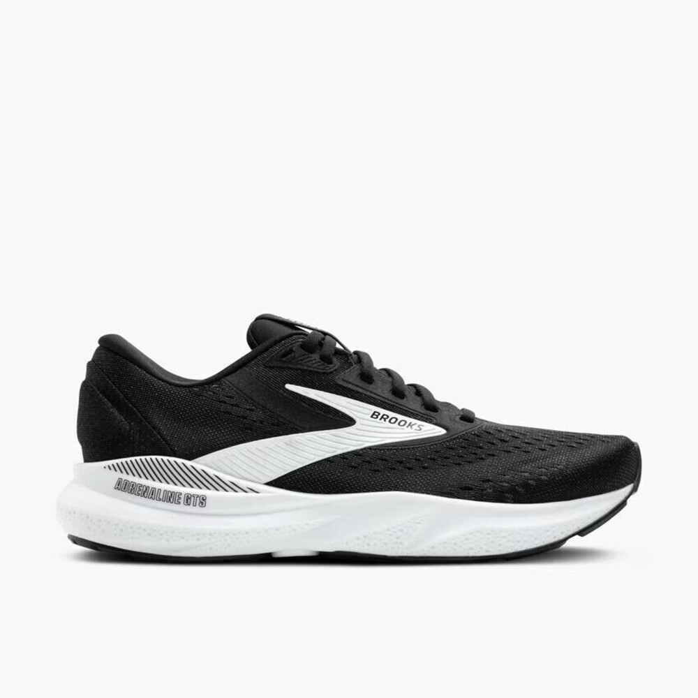【BROOKS】Adrenaline Gts 24 男 慢跑鞋 運動鞋 寬楦 避震 緩衝 黑白(1104372E087)
