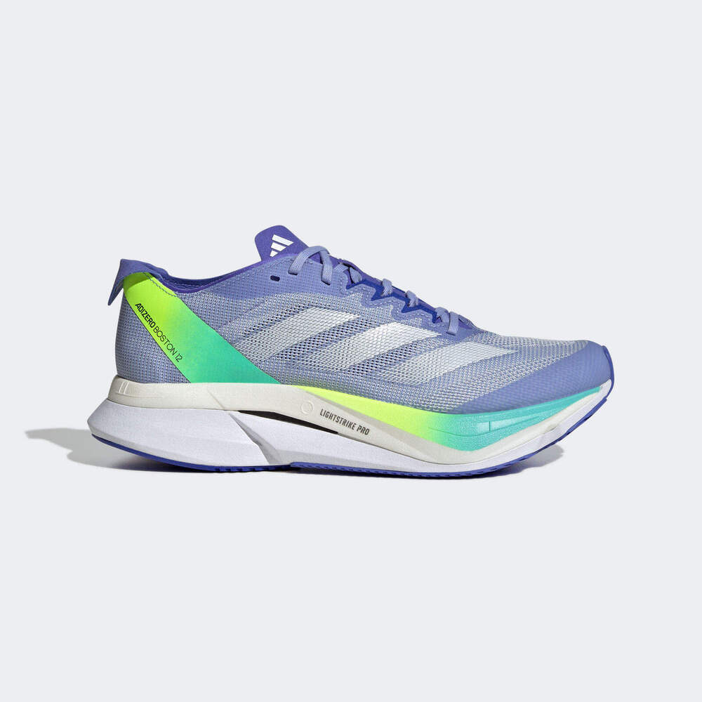 【adidas 愛迪達】Adizero Boston 12 W 女 慢跑鞋 運動 競速 跑鞋 避震 輕量 淺藍(IF9220)