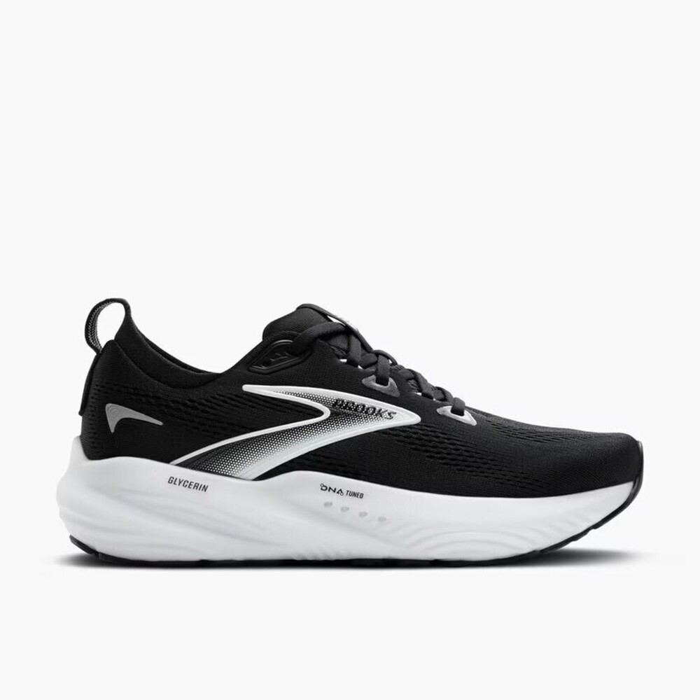 【BROOKS】Glycerin 22 男 慢跑鞋 寬楦 彈力 支撐 緩震 黑 白(1104452E090)