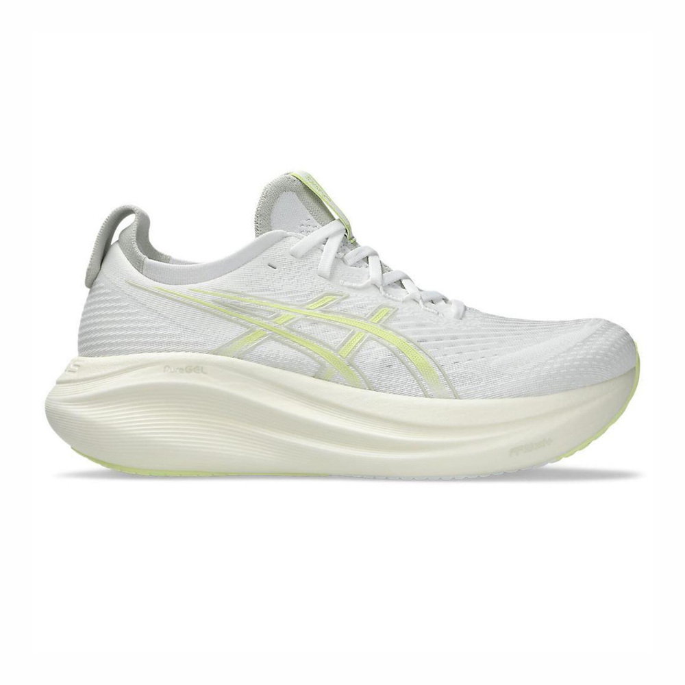 【ASICS】Gel-nimbus 27 男 慢跑鞋 彈力 支撐 緩震 灰白 黃(1011B958-101)