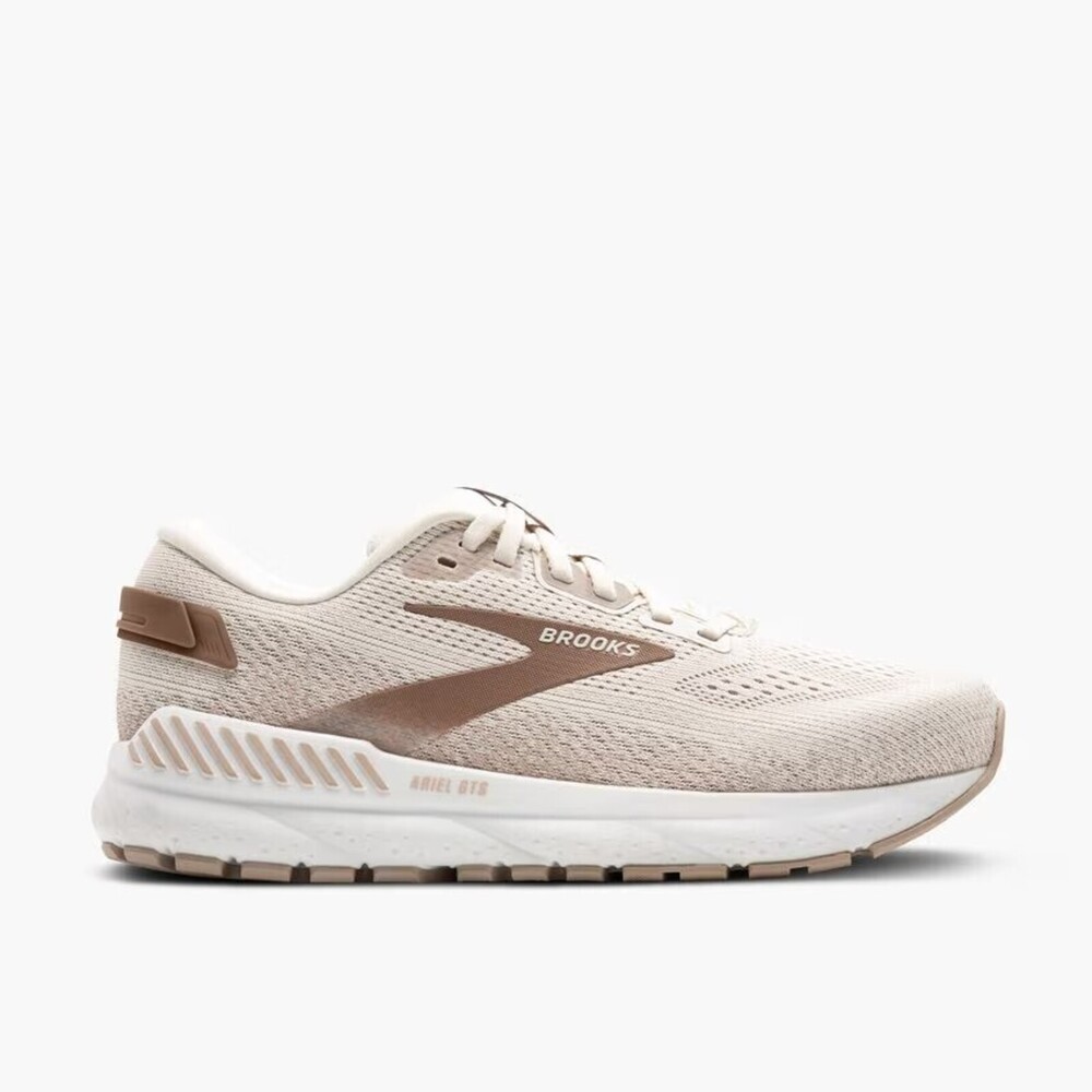 【BROOKS】Ariel GTS 24 女 慢跑鞋 氮氣中底 寬楦 緩衝 支撐 瞪玲 米棕(1204142E135)