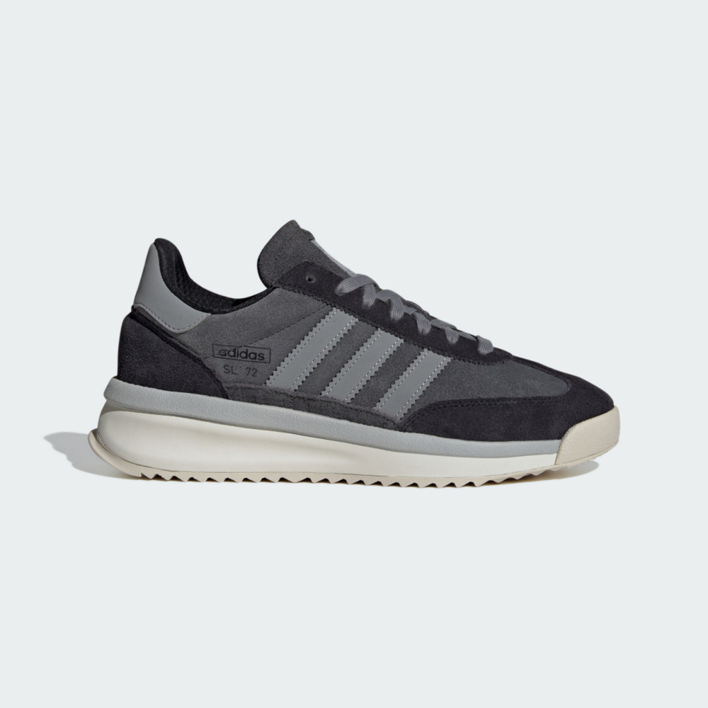 【adidas 愛迪達】SL 72 RTN 男 運動休閒鞋 復古鞋 麂皮 舒適 灰黑(IH5633)