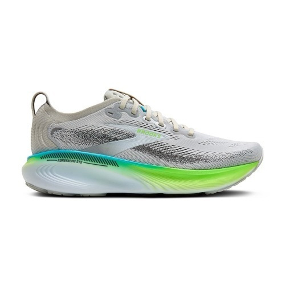 【BROOKS】Adrenaline GTS 25 男 慢跑鞋 跑鞋 路跑 灰 綠(1104541D033)