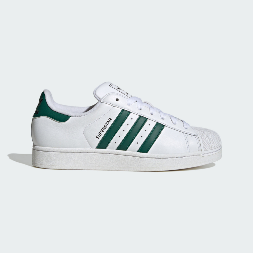 【adidas 愛迪達】Superstar II 男 運動休閒鞋 經典 貝殼頭 白綠(JQ4730)