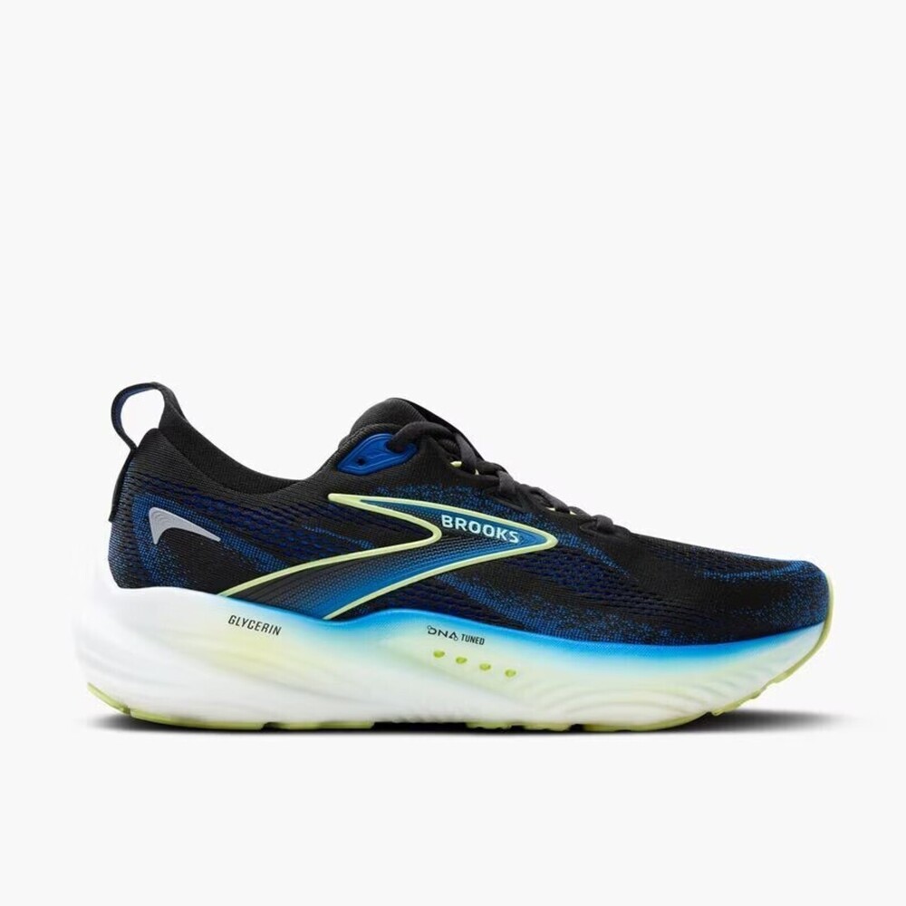 【BROOKS】Glycerin 22 男 慢跑鞋 寬楦 支撐 彈力 緩震 藍 黑(1104452E002)