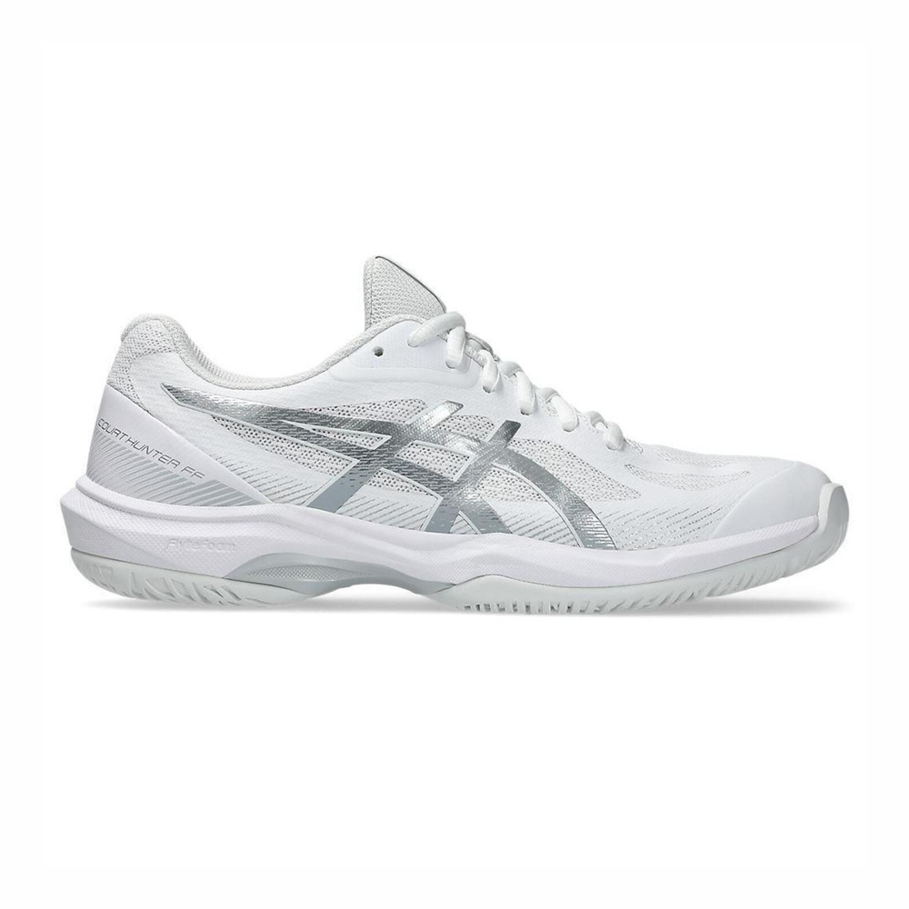 【ASICS】Court Hunter Ff 女 羽球鞋 支撐 抗扭 瞬移 白 銀(1072A112-102)