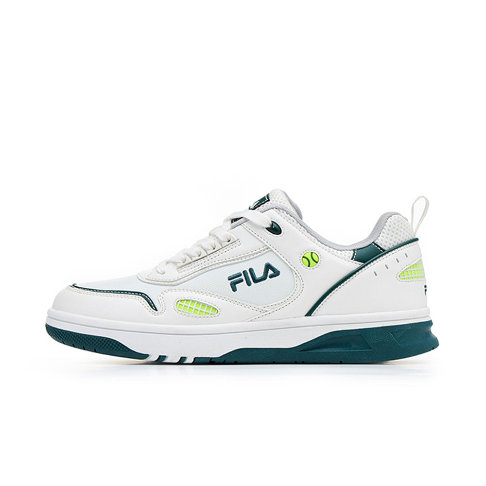 【FILA】Tennis Ball 男 運動休閒鞋 舒適 白 綠(1-C943Z-166)