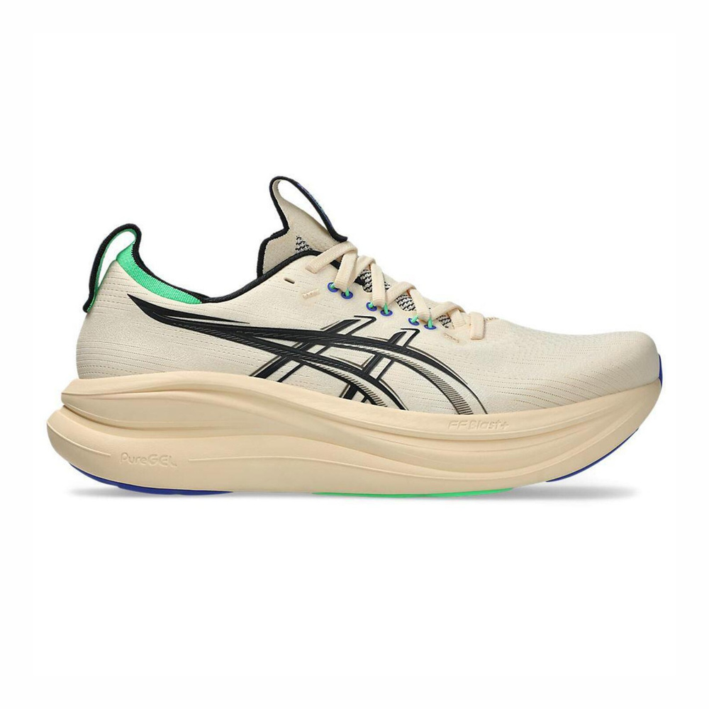 【ASICS】GEL-Nimbus 28 男 慢跑鞋 跑鞋 路跑 米 黑(1011C127-800)