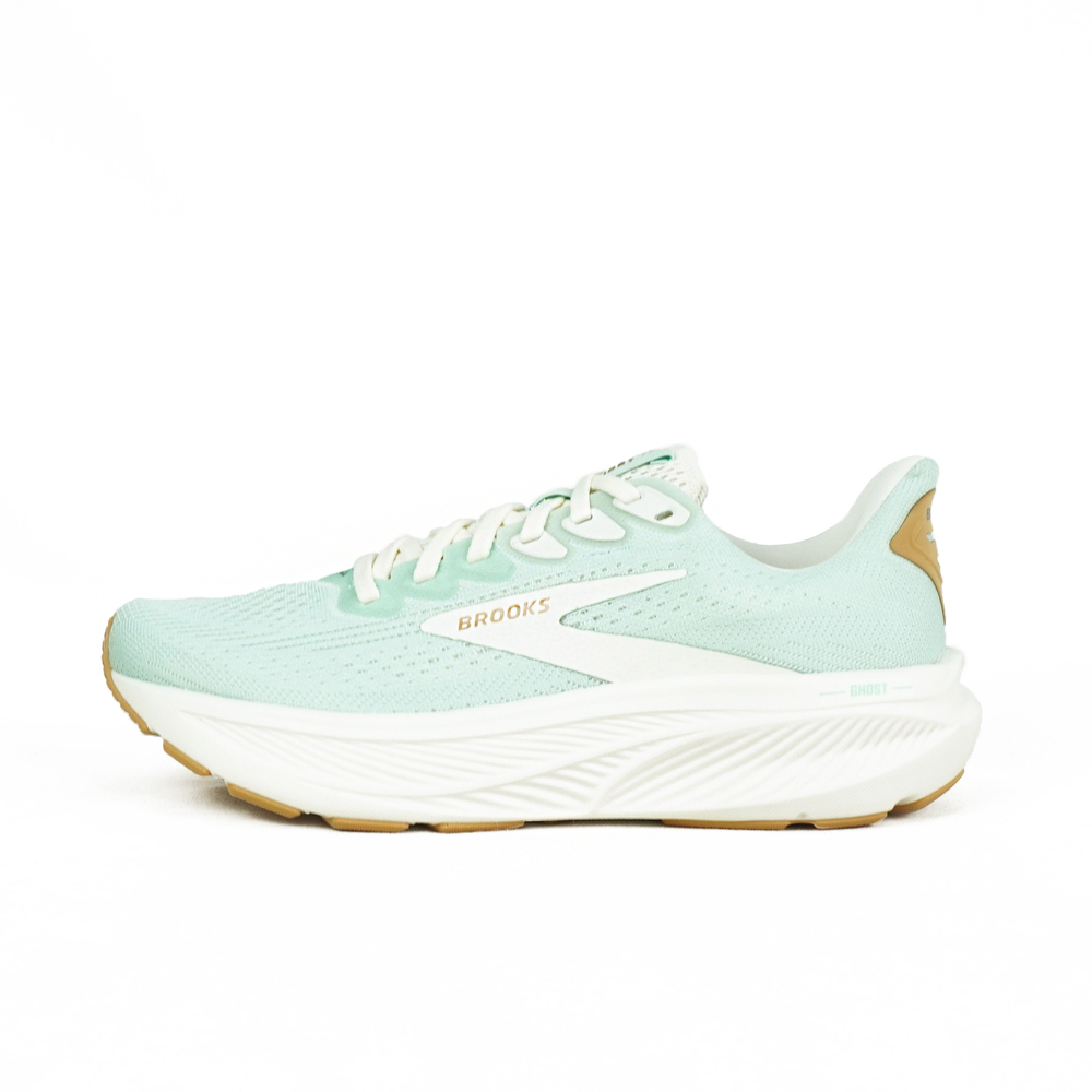 【BROOKS】Ghost 17 女 慢跑鞋 魔鬼系列 彈力 緩震 限定色 淺綠(1204311B370)
