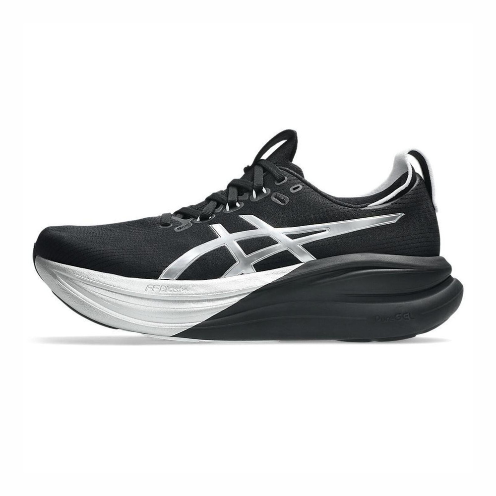 【ASICS】GEL-Nimbus 28 Platinum 男 慢跑鞋 白金 黑銀(1011C214-001)