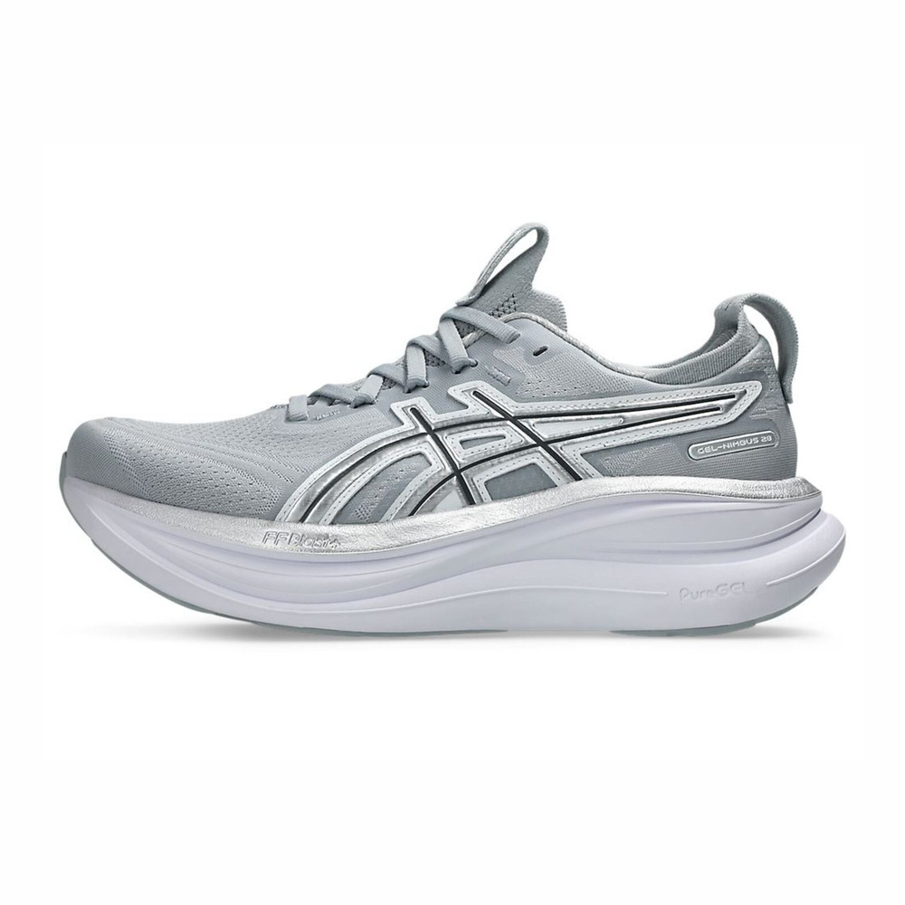 【ASICS】GEL-Nimbus 28 ATC 女 慢跑鞋 跑鞋 路跑 灰 銀(1012B988-020)