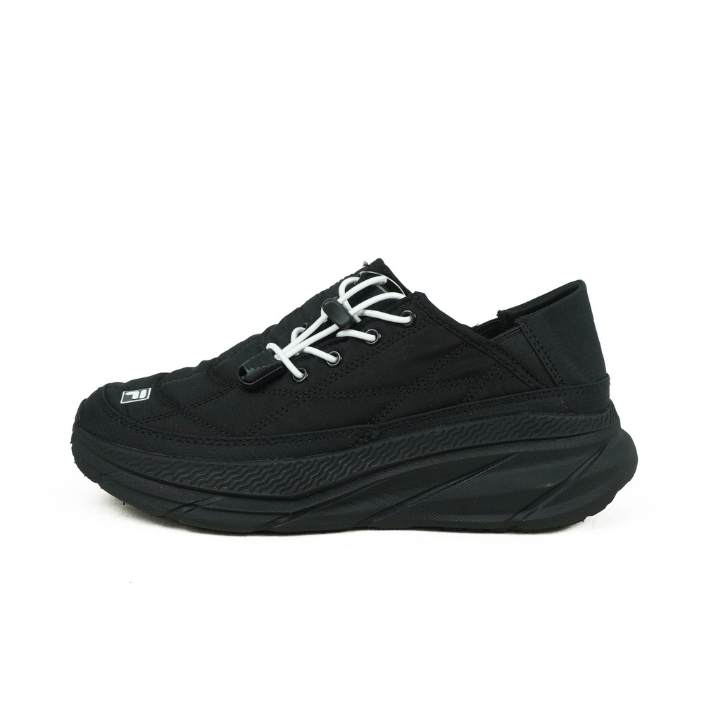 【FILA】Quilted 女 休閒鞋 懶人鞋 麵包鞋 套入式 無鞋帶 舒適 黑(5-C346A-001)