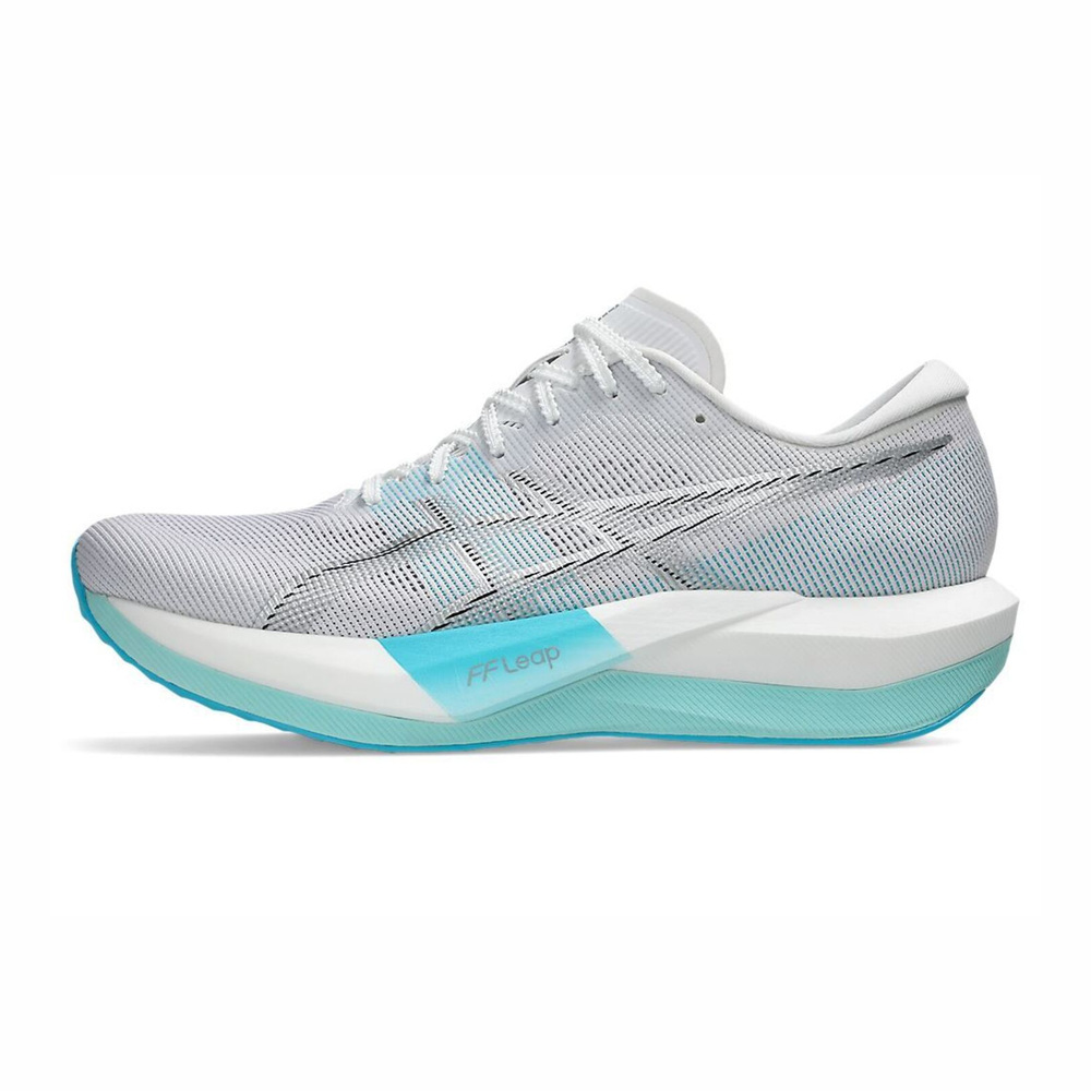 【ASICS】Magic Speed 5 2E 男 慢跑鞋 寬楦 競速 灰 水藍(1013A184-101)