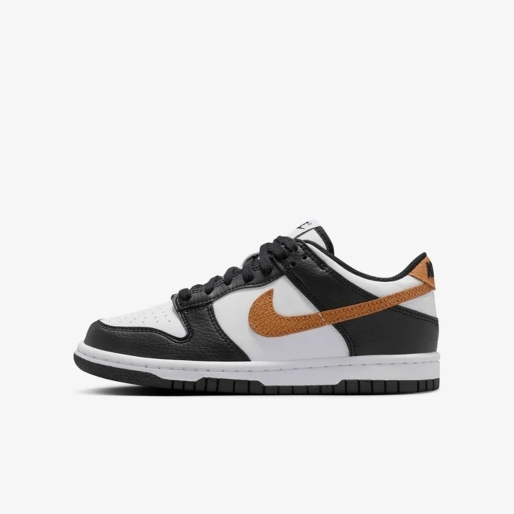 【NIKE】Dunk Low GS 大童 運動休閒鞋 復古鞋 低筒 穿搭 黑白金(II7639-001)