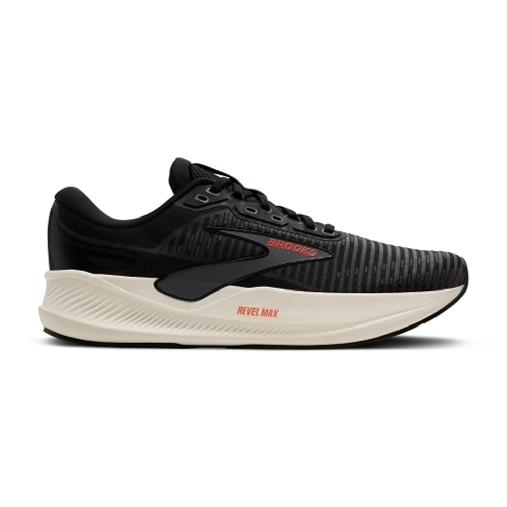 【BROOKS】Revel Max 男 慢跑鞋 支撐 緩震 黑(1104821D073)