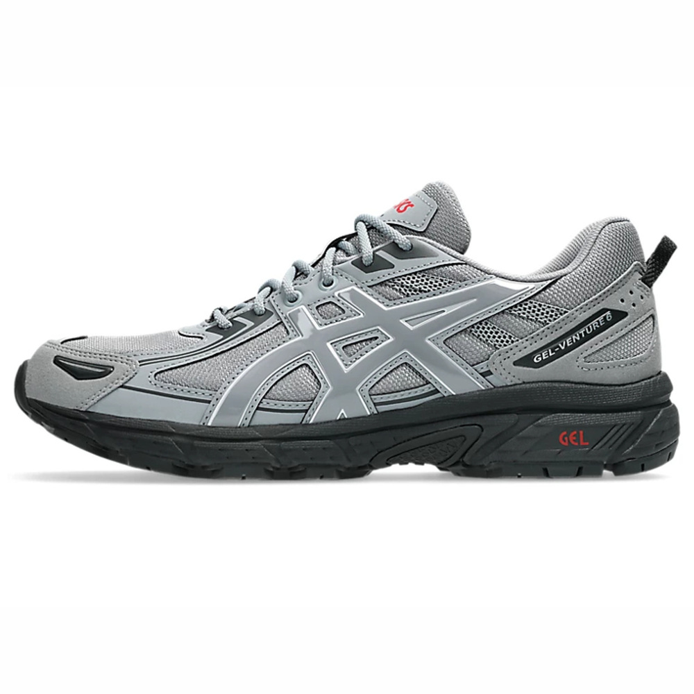 【ASICS】GEL-Venture 6 男 休閒鞋 戶外 復古 流行 灰 黑(1203A438-033)