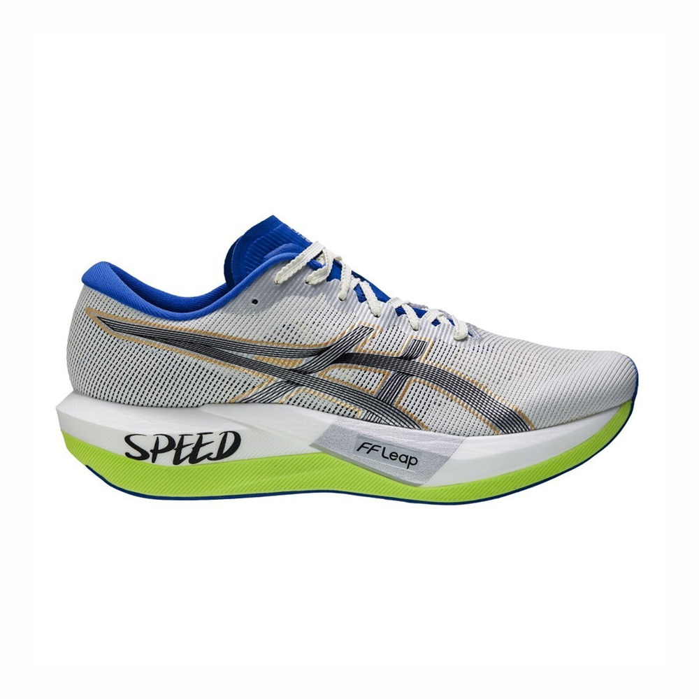 【ASICS】Magic Speed 5 CP 男 競速跑鞋 慢跑鞋 跑鞋 灰白 藍(1013A191-100)