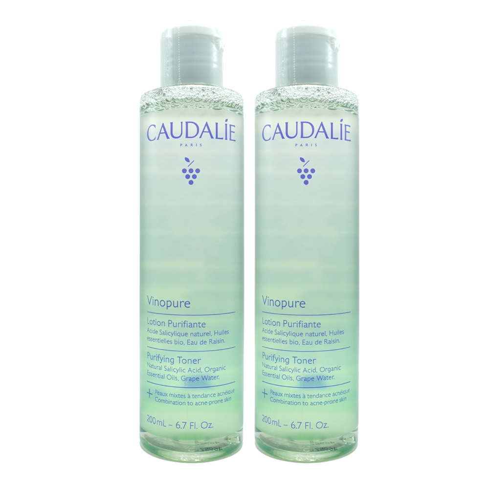 【Caudalie 歐緹麗】葡萄毛孔淨化活膚水(200mlX2)
