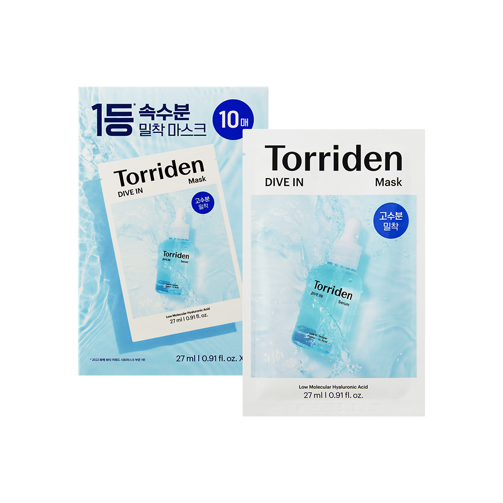 【Torriden】低分子透明質酸保濕面膜(10片/盒)(平行輸入)