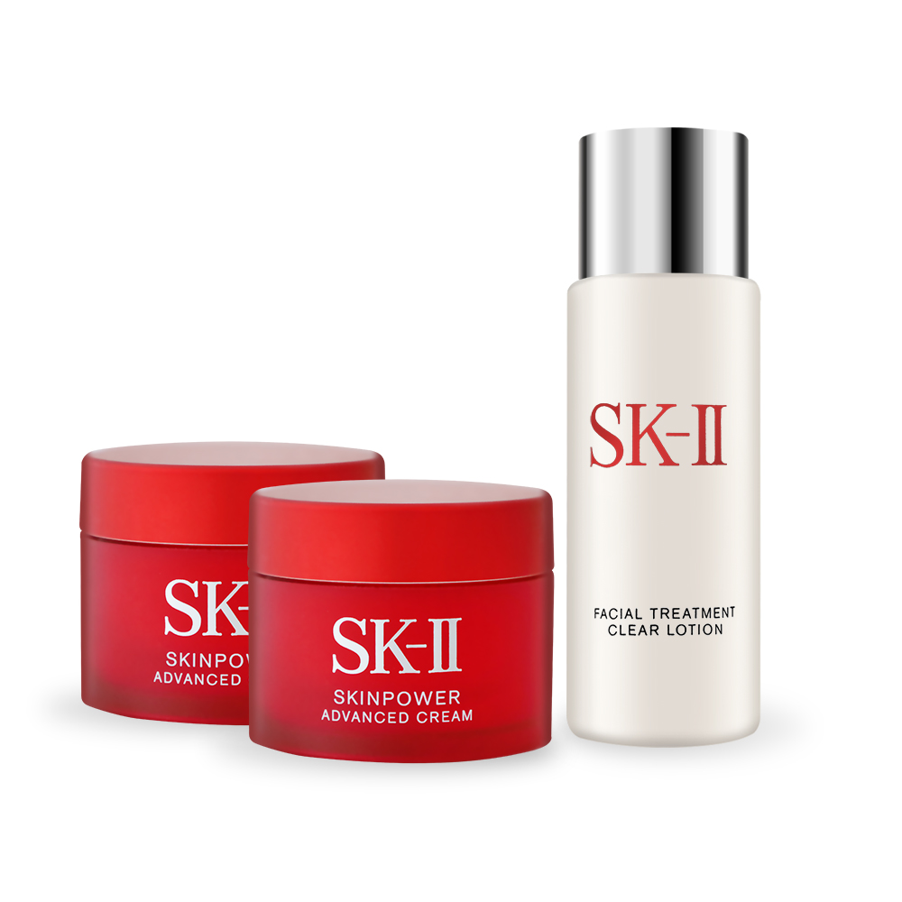 【SK-II】致臻肌活能量活膚霜 15g*2 贈亮採化妝水30ml(航空版)