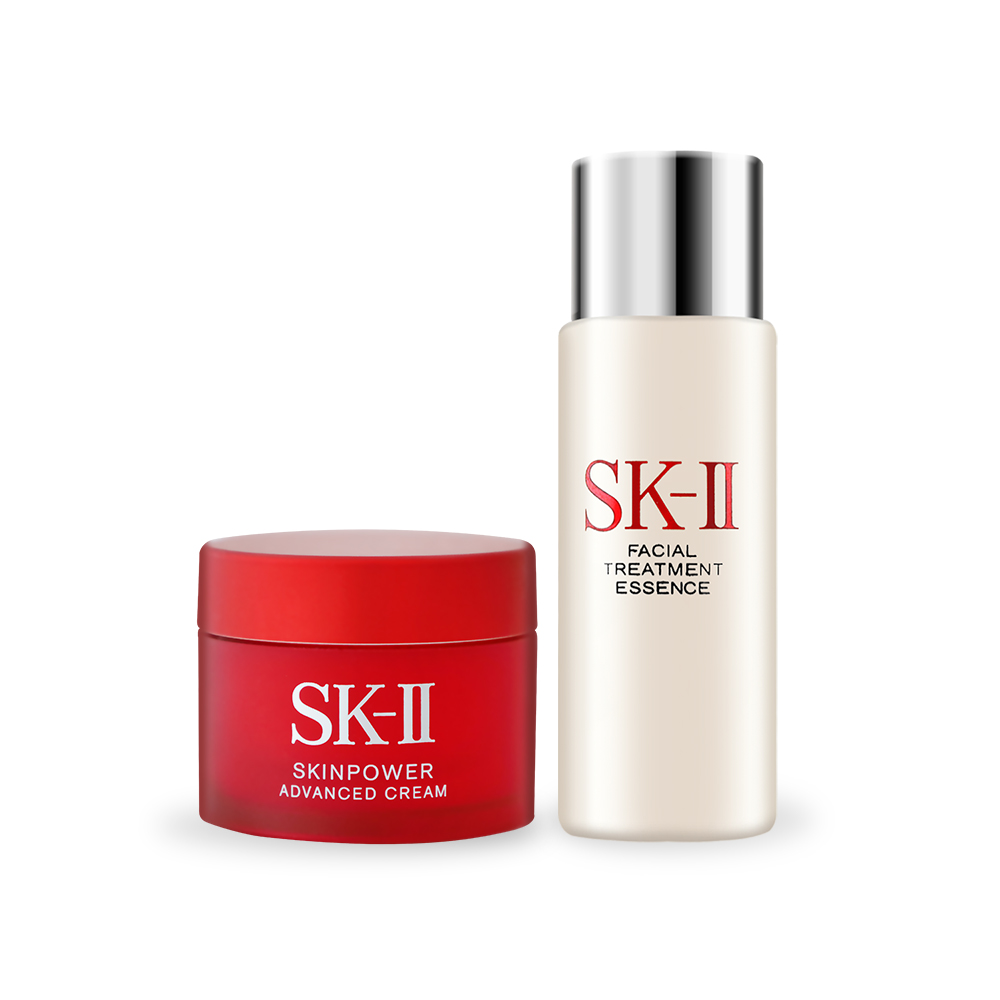 【SK-II】青春露30ml+致臻肌活能量活膚霜15g(航空版)