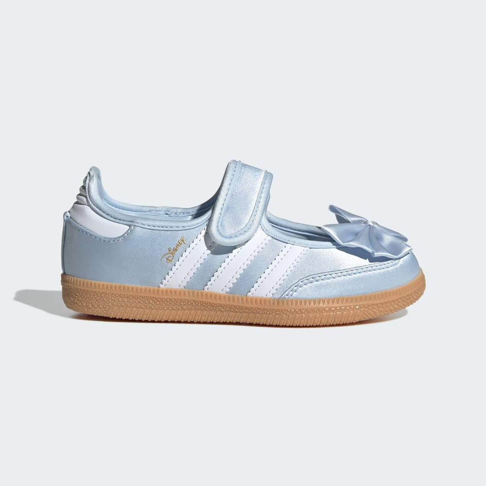 【adidas 愛迪達】Samba Jane C 中童 休閒鞋 瑪莉珍 復古 皮革 流行 迪士尼 藍(IH1755)