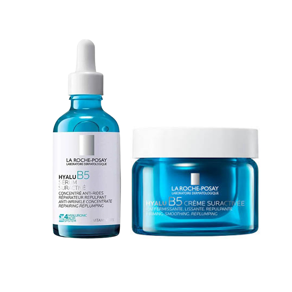 【LA ROCHE-POSAY 理膚寶水】極效B5彈潤超修復組-精華+乳霜 50ml x 2入組(航空版)