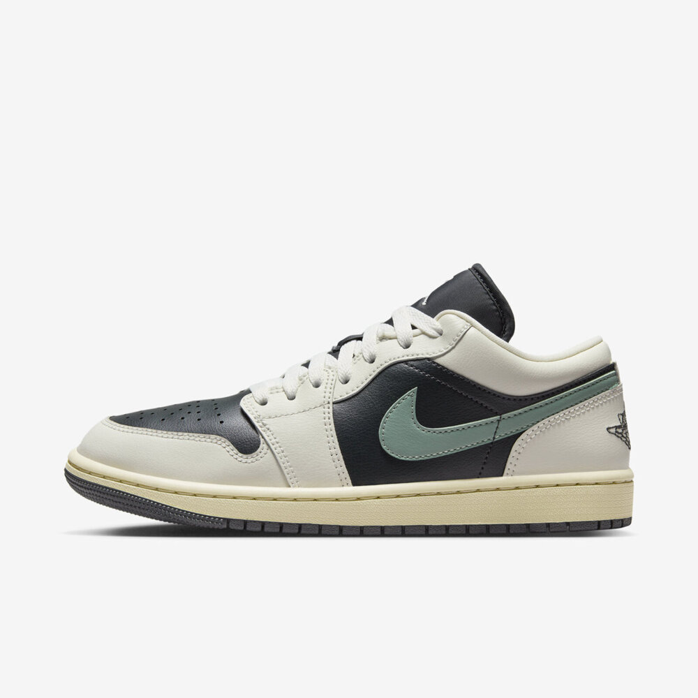 【NIKE】Wmns Air Jordan 1 Low 女 休閒鞋 喬丹 低筒 AJ1 翠綠白湮(DC0774-001)