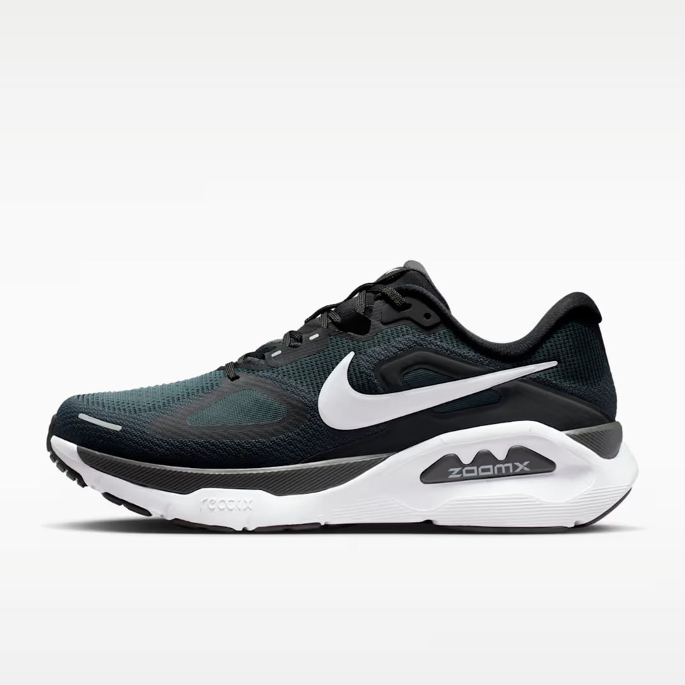 【NIKE】Structure Plus 慢跑鞋 運動鞋 路跑 緩震 穩定 舒適 黑綠(HQ3048-001)