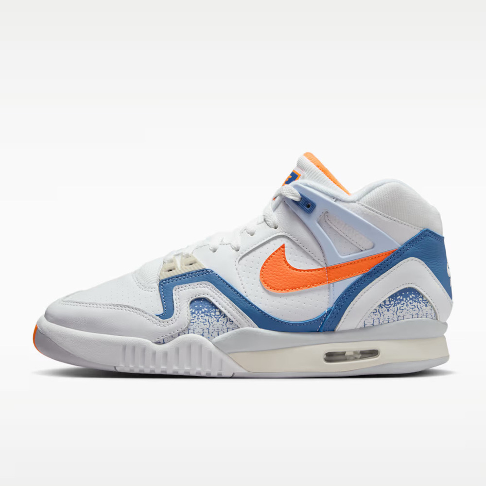 【NIKE】Air Tech Challenge II QS 男 運動休閒鞋 氣墊 白藍橘(FZ9033-101)