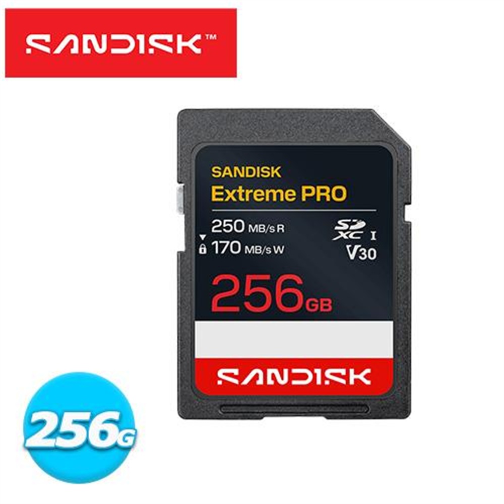 【SanDisk】Extreme PRO SD UHS-I 256GB 記憶卡(Extreme PRO SD UHS-I 256GB 記憶卡)