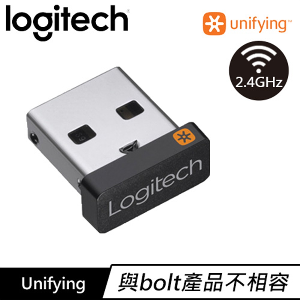 【Logitech 羅技】Logitech 羅技 Unifying 迷你型USB無線接收器(Logitech 羅技 Unifying 迷你型USB無線接收器)