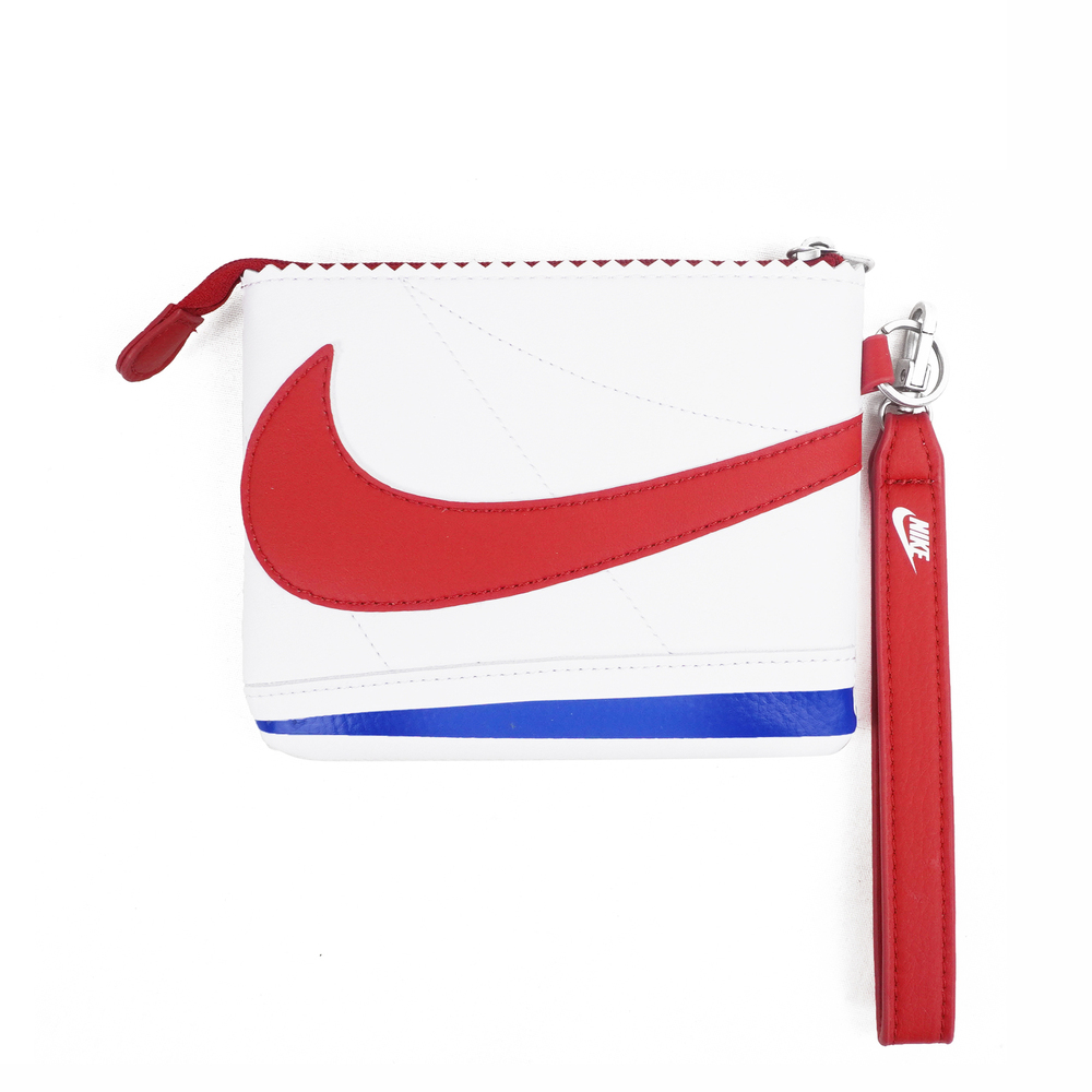 【NIKE】Icon Cortez 手腕包 10x13.5cm 零錢包 經典 阿甘鞋 禮物 白紅(HF3606-175)