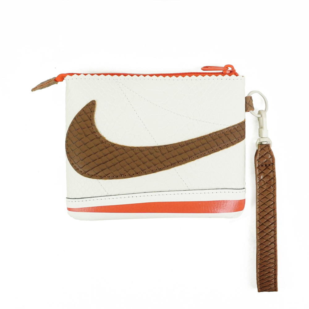 【NIKE】Icon Cortez Snake 手腕包 手拿包 零錢包 米 棕 橘(IF1670-120)