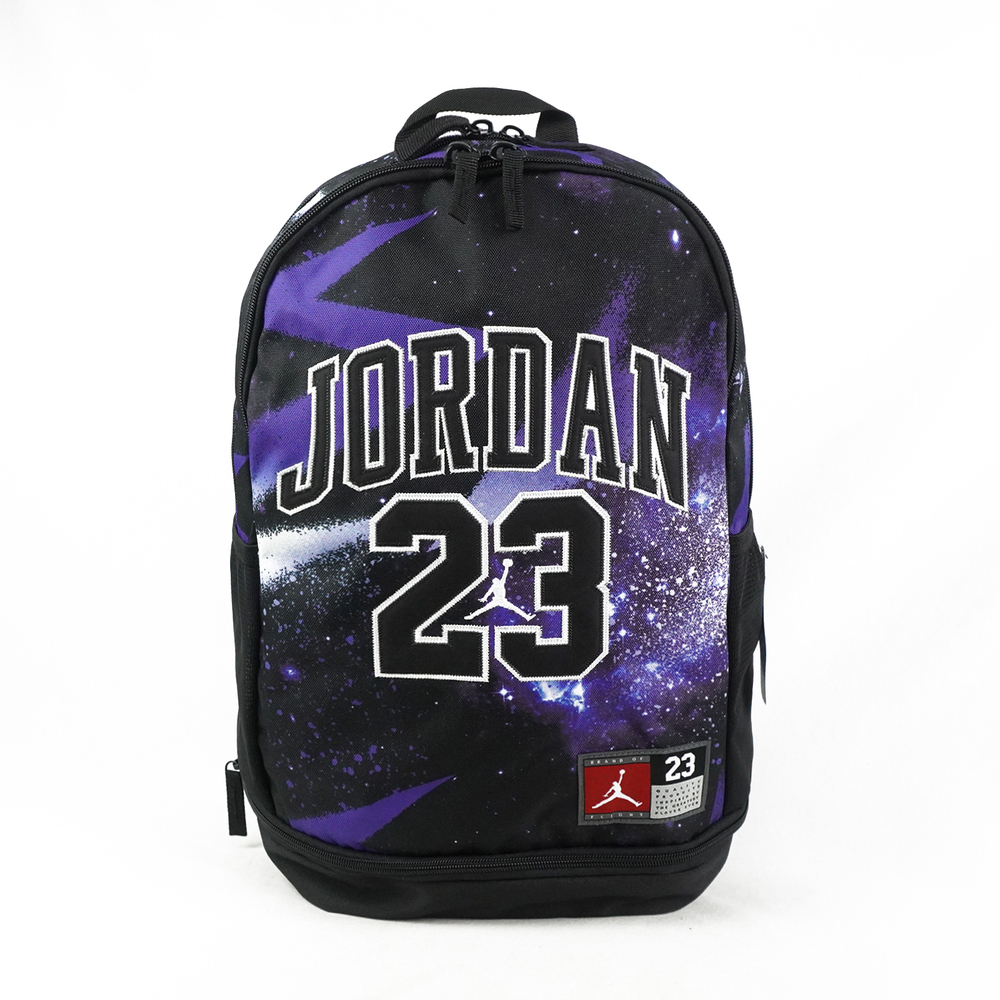 【NIKE】Jordan Jersey 後背包 雙肩背 筆電包 防潑水 喬丹 黑藍(FQ0951-013)