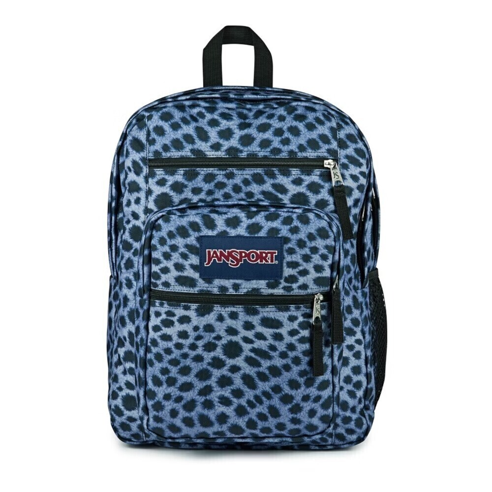 【JANSPORT】Big Student 後背包 運動包 雙肩背包 豹紋藍(JS0A47JKLL5)