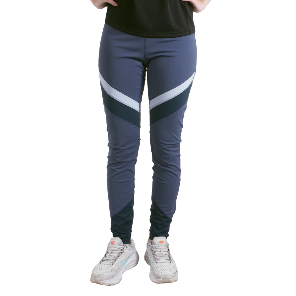 【ASICS】女 緊身褲 海外版型 彈性 包覆 透氣 吸濕 快乾 深藍(2032C035-400)