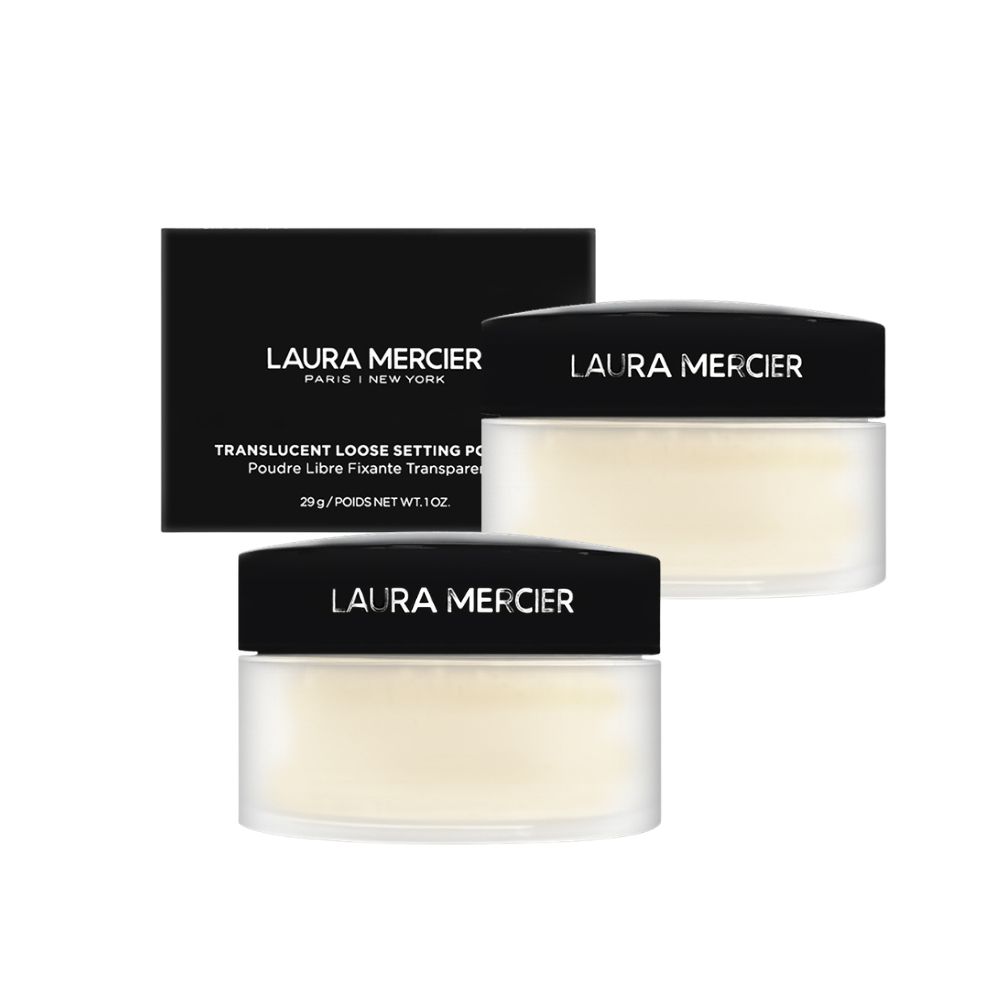 【LAURA MERCIER 蘿拉蜜思】煥顏透明蜜粉 29g (2入組)(航空版)
