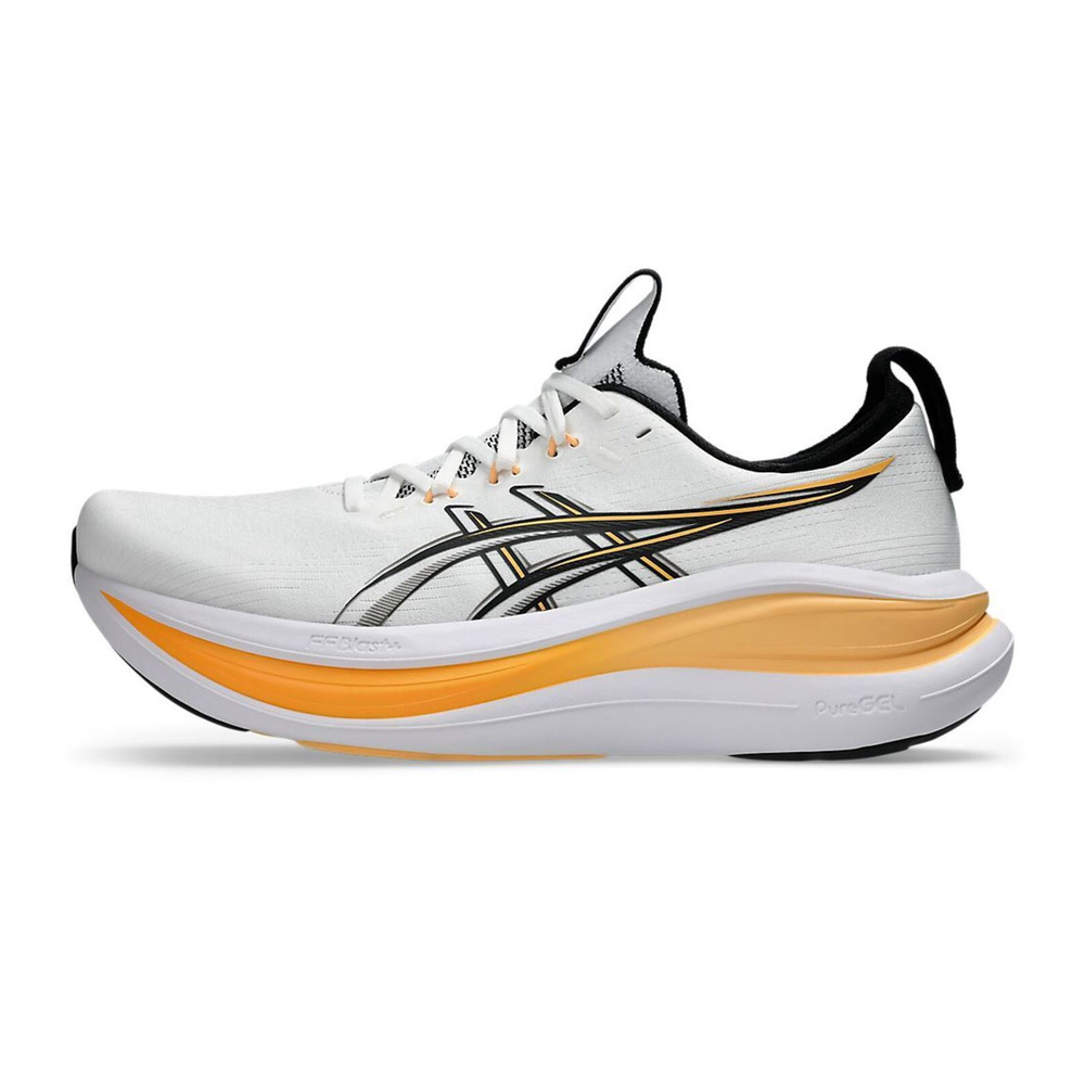 【ASICS】GEL-Nimbus 28 男 慢跑鞋 緩衝 曙光系列 跑鞋 白橘(1011C127-102)