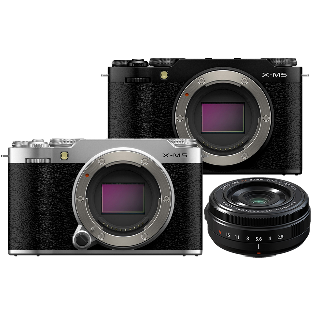 【Fujifilm】X-M5 單機身 + XF 27mm F2.8 鏡頭 --公司貨(一入)