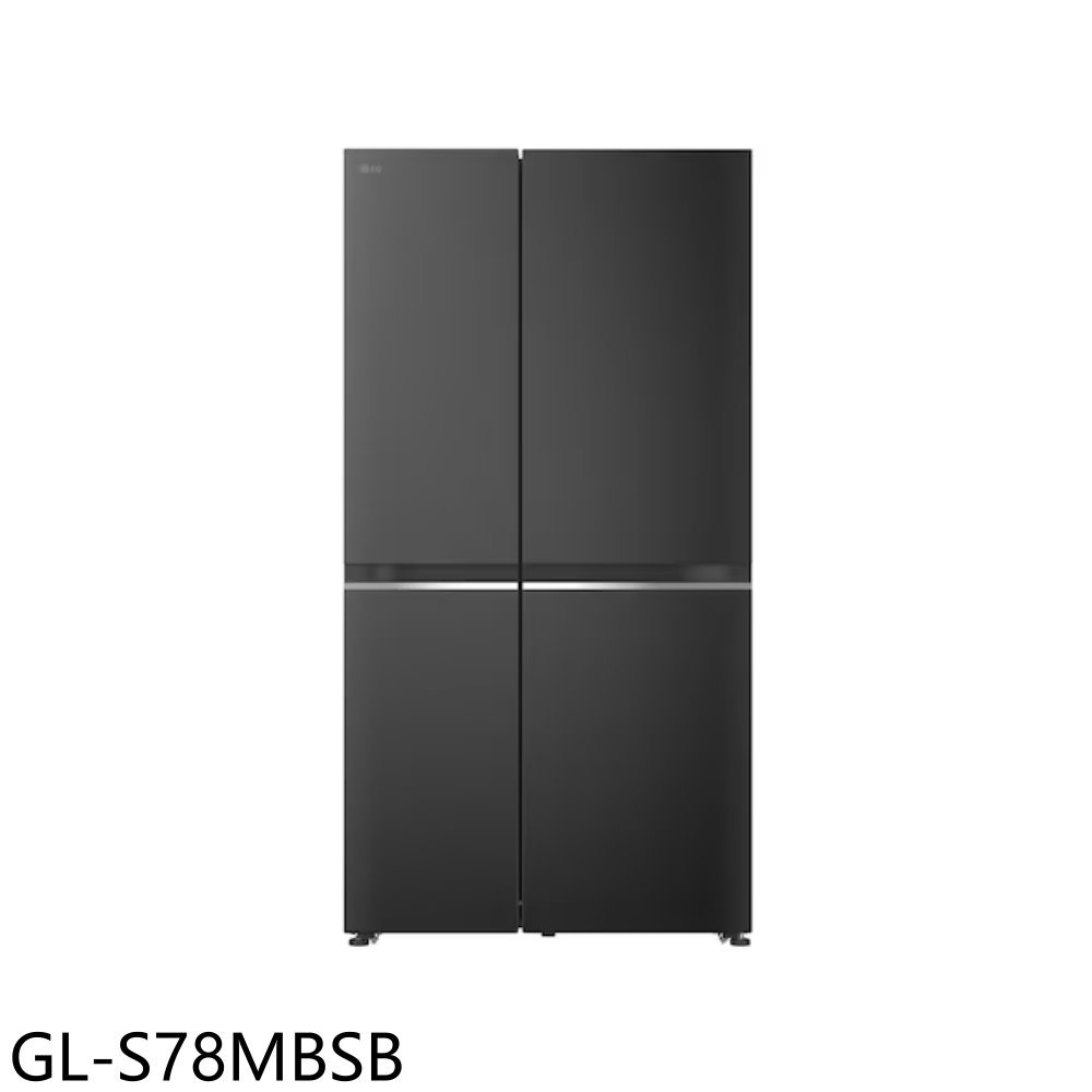 【LG 樂金】785公升智慧變頻對開星夜黑冰箱GL-S78MBSB(含標準安裝 7-11商品卡1700元)