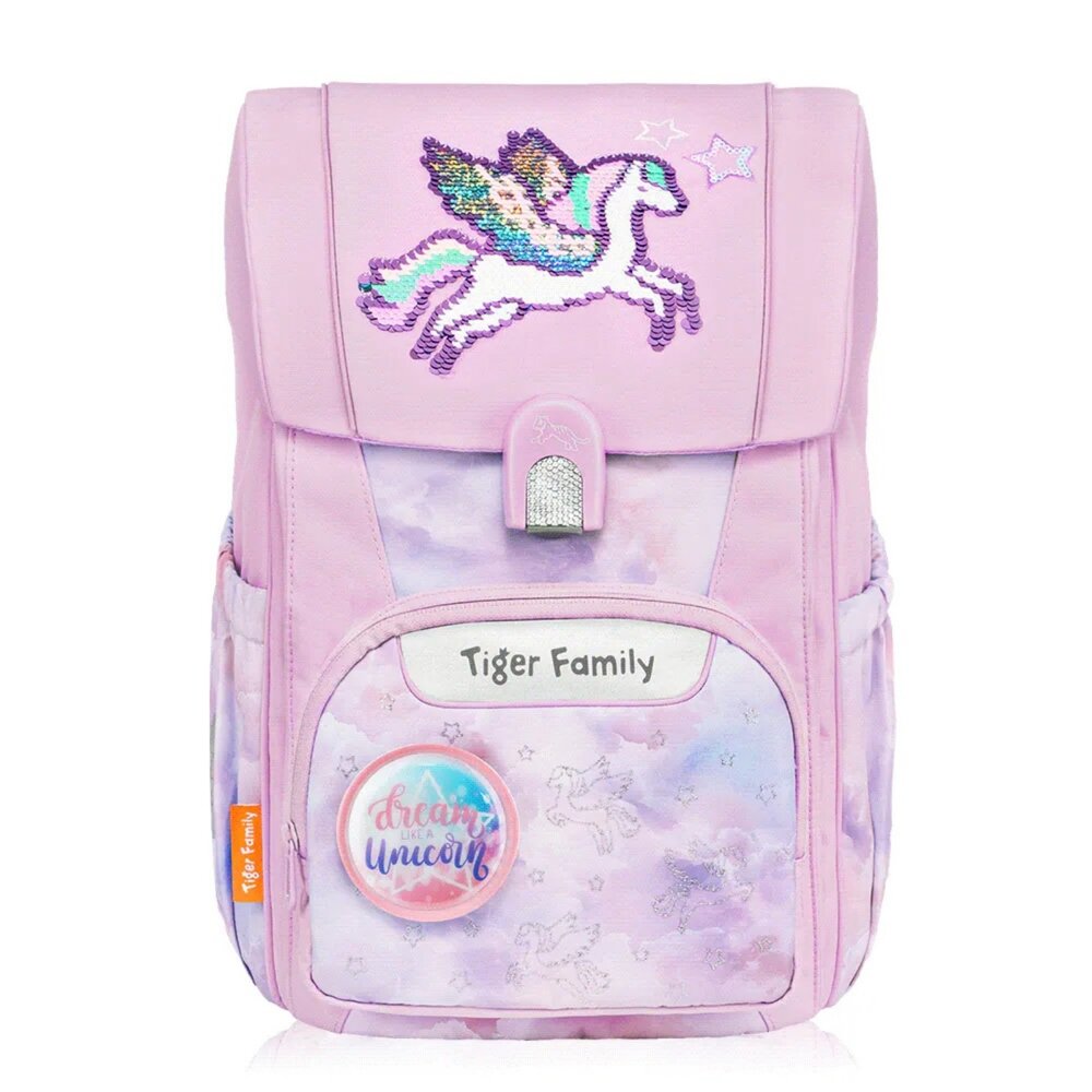 【Tiger Family】飛躍超輕量護脊書包Pro 2S(飛馬星願(亮片款))