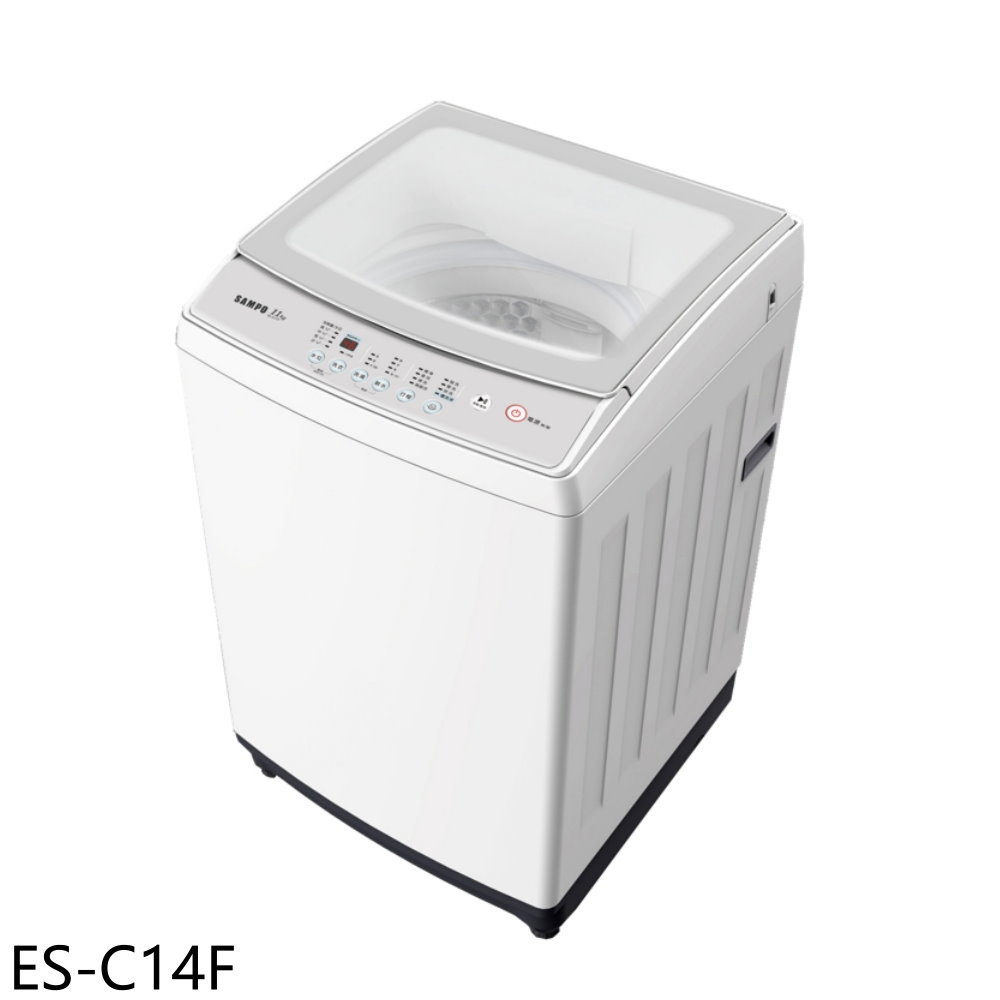 【SAMPO 聲寶】14公斤洗衣機ES-C14F(含標準安裝 7-11商品卡300元)