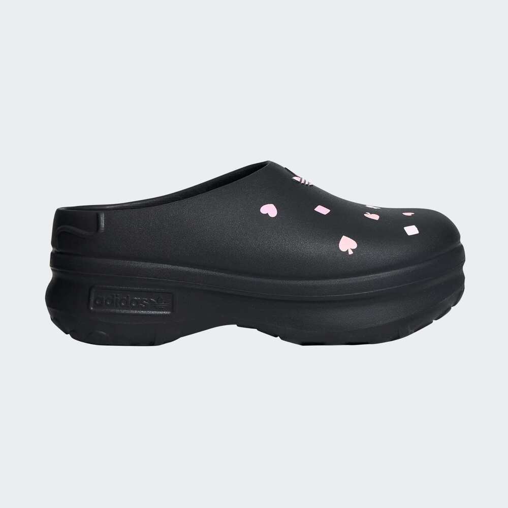 【adidas 愛迪達】Adifom Stan Mule W 女 穆勒鞋 黑 舒適 鞋面印花(KH5901)