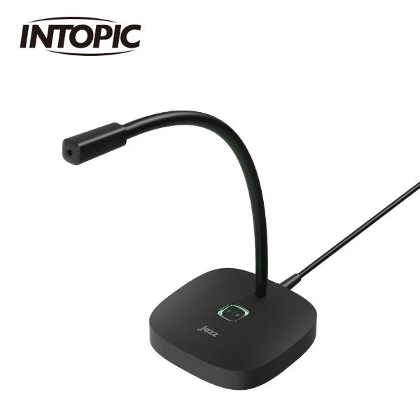 【INTOPIC 廣鼎】JAZZ-UB038 桌上型ENC麥克風(智慧降噪技術USB 即插即用)